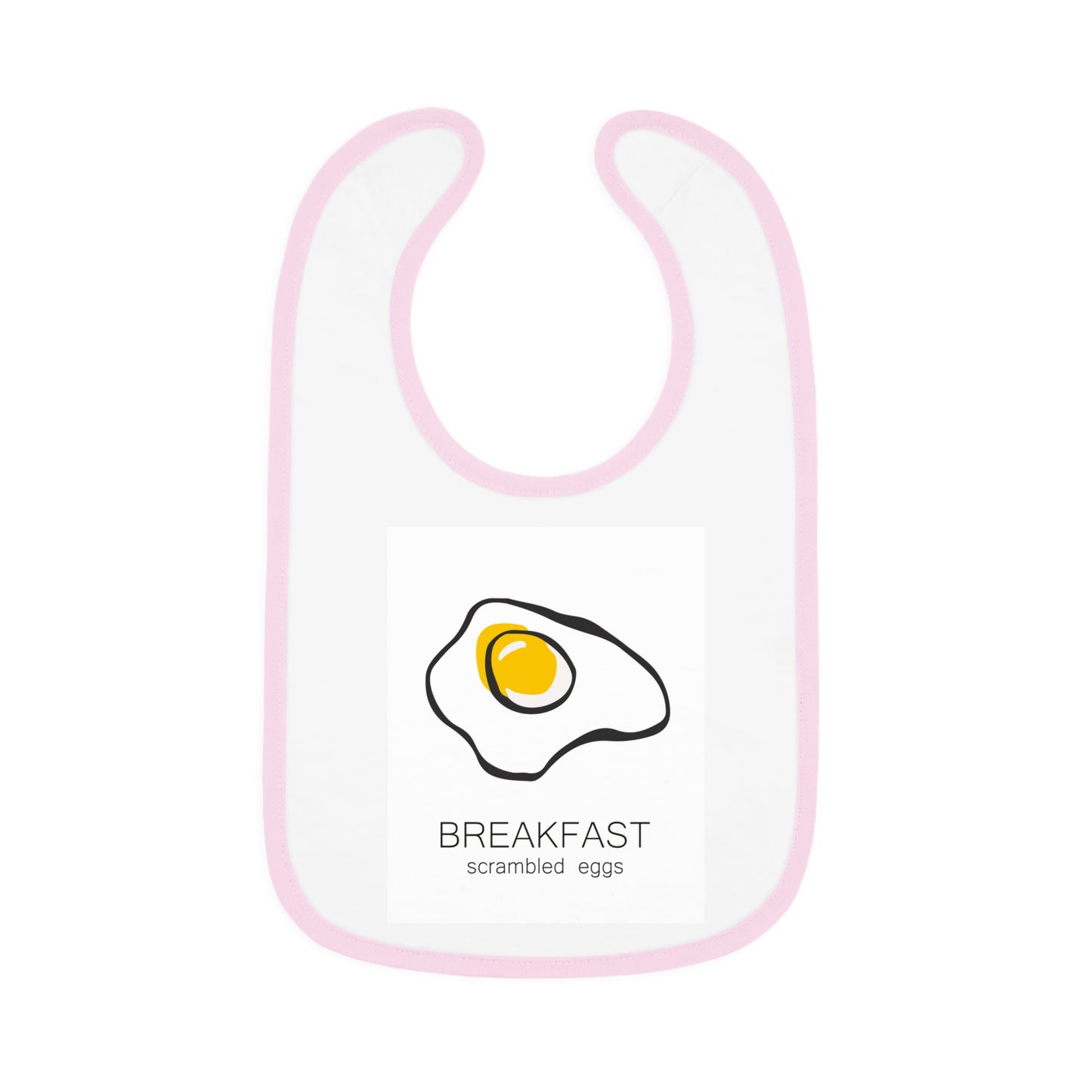 Baby Contrast Trim Jersey Bib