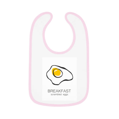 Baby Contrast Trim Jersey Bib