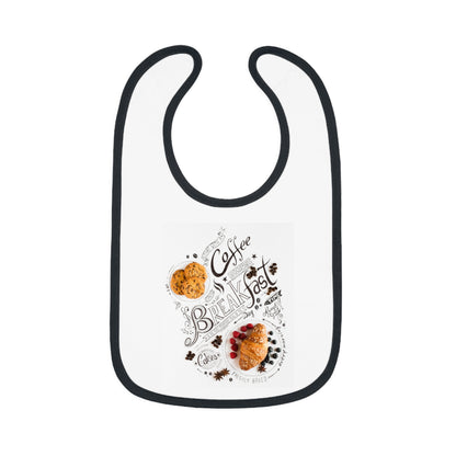 Baby Contrast Trim Jersey Bib