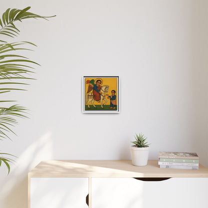 Matte Canvas, Framed (Multi-color) Saint Michael ቅዱስ ሚካኤል