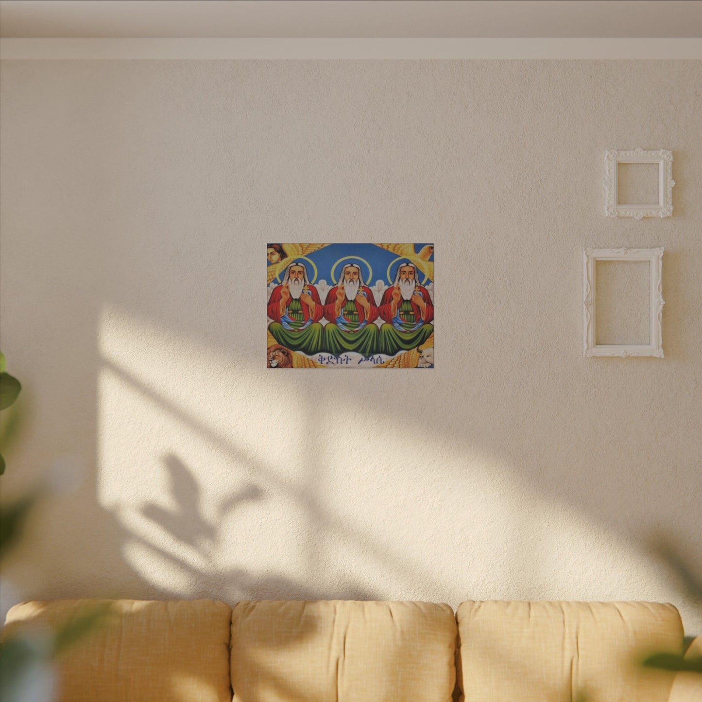 Matte Canvas, Stretched, 0.75" (Multi-Size) Holy Trinity Icon