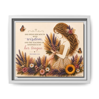 Christian Wall Art | Floral Woman