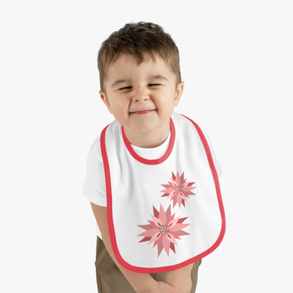 Baby Contrast Trim Jersey Bib