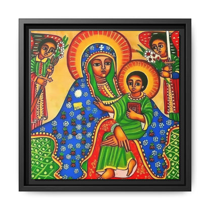 Matte Canvas, Framed (Multi-color) Saint Virgin Mary ቅድስት ድንግል ማርያም
