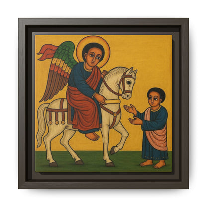 Matte Canvas, Framed (Multi-color) Saint Michael ቅዱስ ሚካኤል