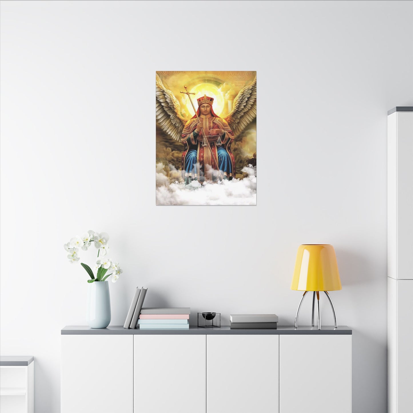 Matte Canvas, Stretched, 0.75" (Multi-Size) Saint Michael ቅዱስ ሚካኤል