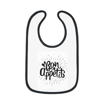 Baby Contrast Trim Jersey Bib