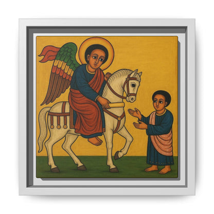 Matte Canvas, Framed (Multi-color) Saint Michael ቅዱስ ሚካኤል