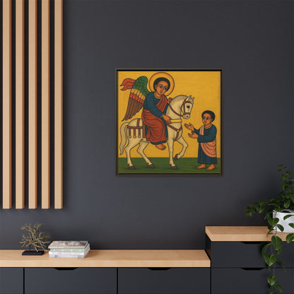 Matte Canvas, Framed (Multi-color) Saint Michael ቅዱስ ሚካኤል