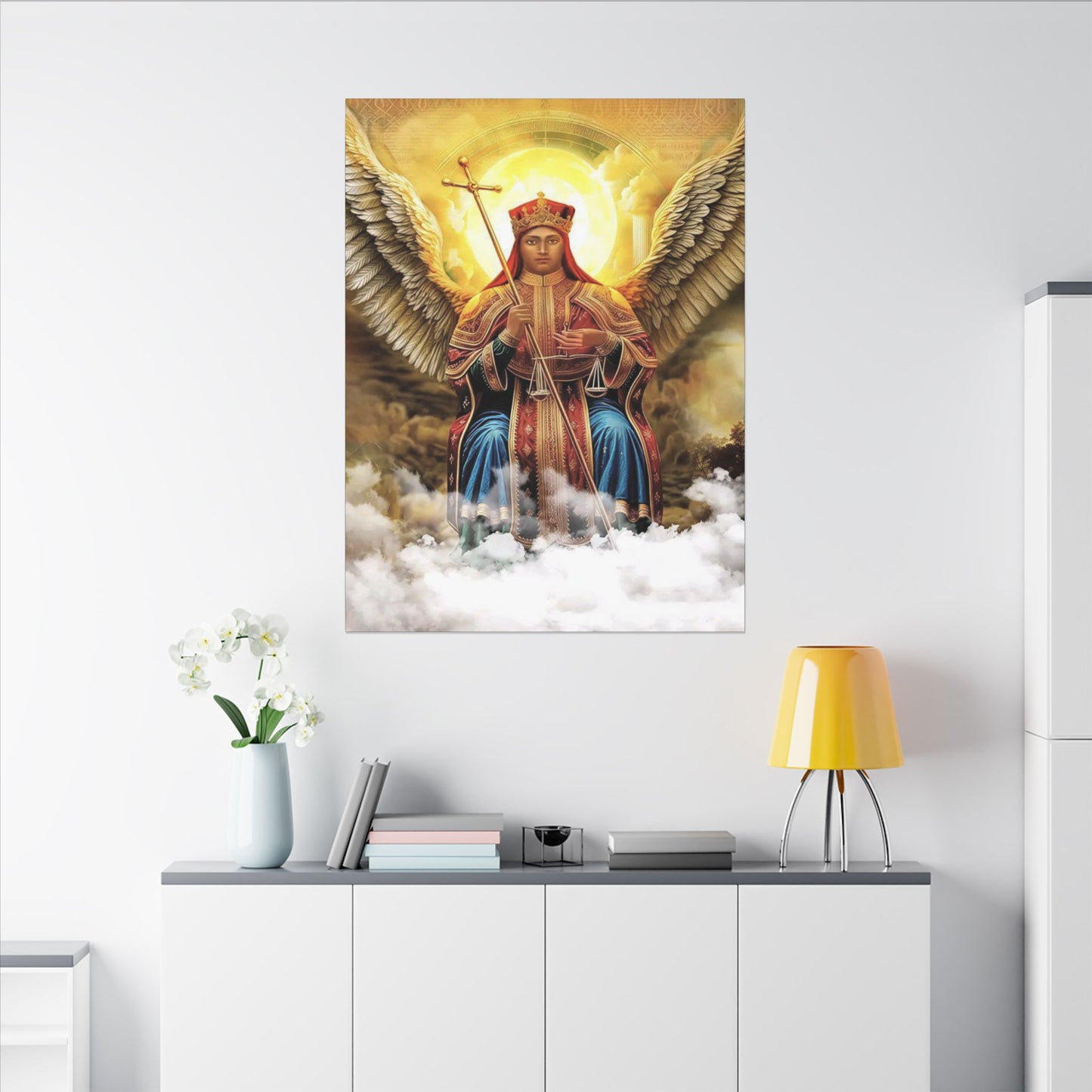 Matte Canvas, Stretched, 0.75" (Multi-Size) Saint Michael ቅዱስ ሚካኤል