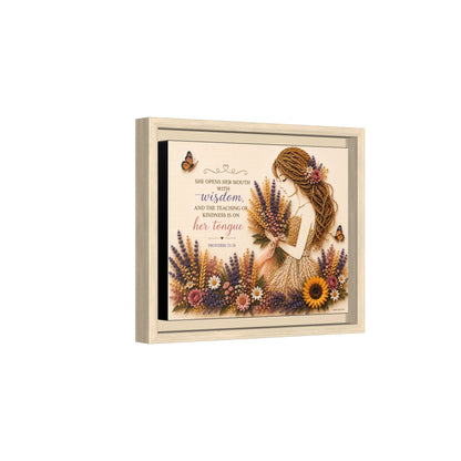 Christian Wall Art | Floral Woman