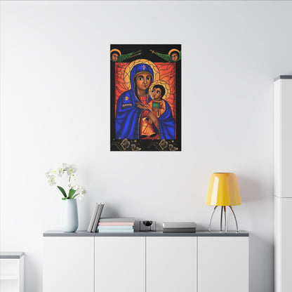 Virgin Mary Matte Canvas, Stretched, 0.75" (Multi-Size)