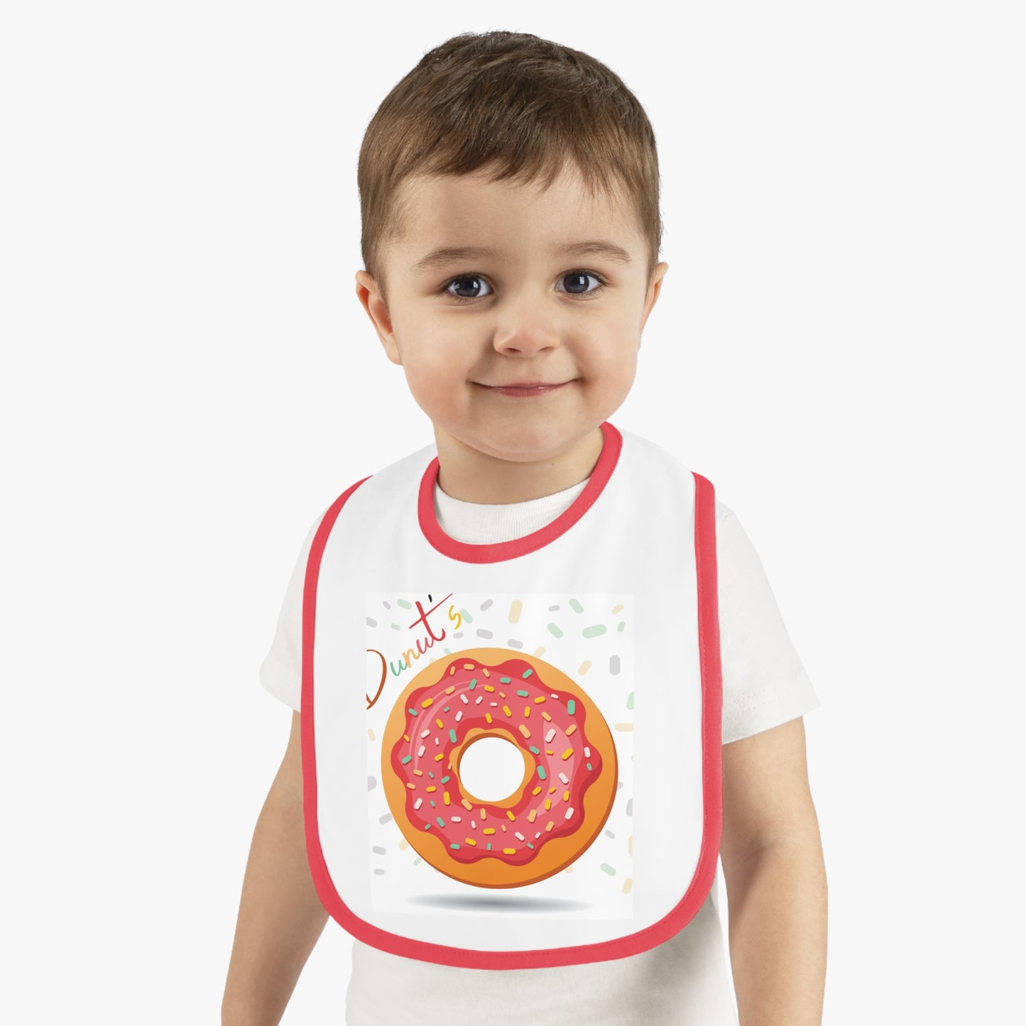 Baby Contrast Trim Jersey Bib