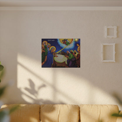Matte Canvas, Stretched, 0.75" (Multi-Size) የጌታ ልደት Nativity