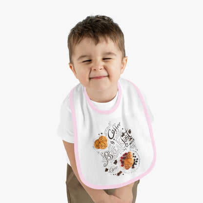 Baby Contrast Trim Jersey Bib