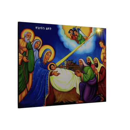 Matte Canvas, Stretched, 0.75" (Multi-Size) የጌታ ልደት Nativity