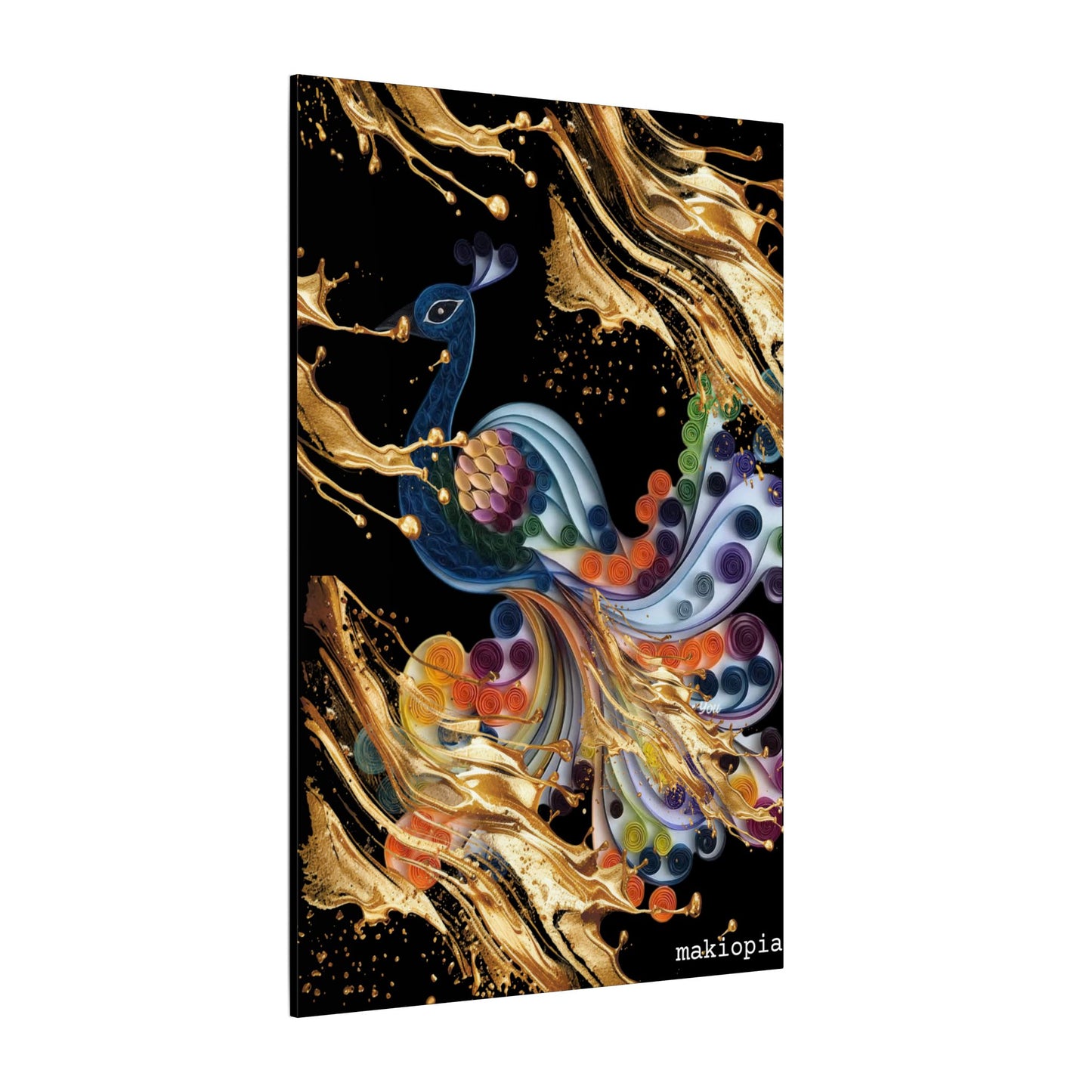 Matte Canvas, Stretched, 0.75" (Multi-Size)  Peacock