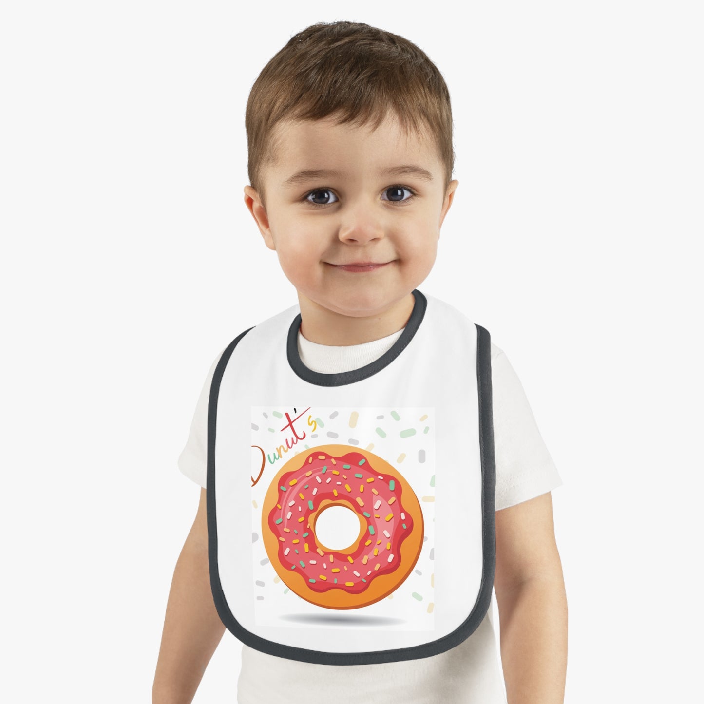 Baby Contrast Trim Jersey Bib