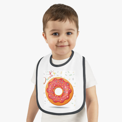Baby Contrast Trim Jersey Bib
