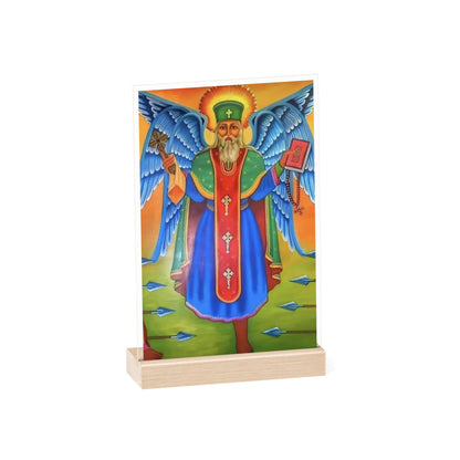 Abune Teklehaimanot with Wooden Stand