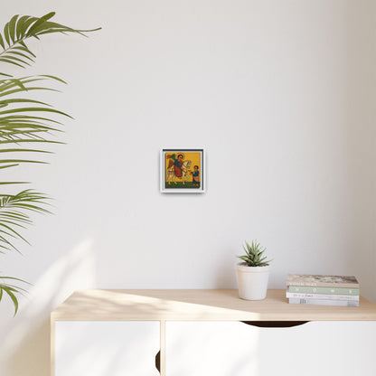 Matte Canvas, Framed (Multi-color) Saint Michael ቅዱስ ሚካኤል