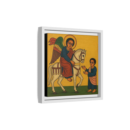 Matte Canvas, Framed (Multi-color) Saint Michael ቅዱስ ሚካኤል