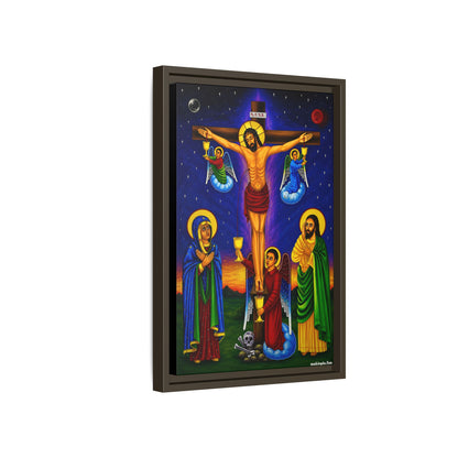 The Crucifixion of Our Lord የጌታችን ስቅለት - Matte Canvas, Framed (Multi-color)