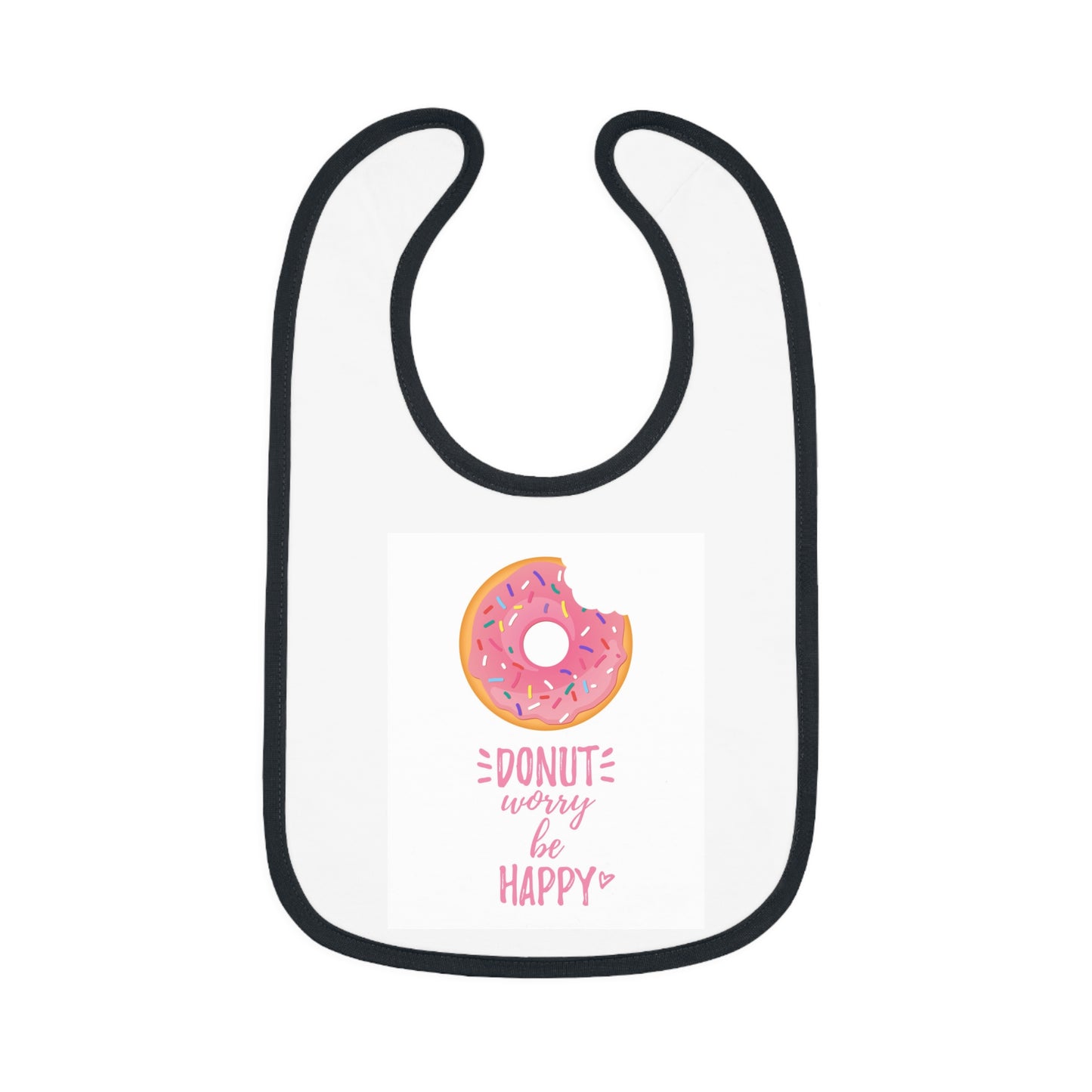 Baby Contrast Trim Jersey Bib