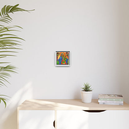 Matte Canvas, Framed (Multi-color) Saint Virgin Mary ቅድስት ድንግል ማርያም
