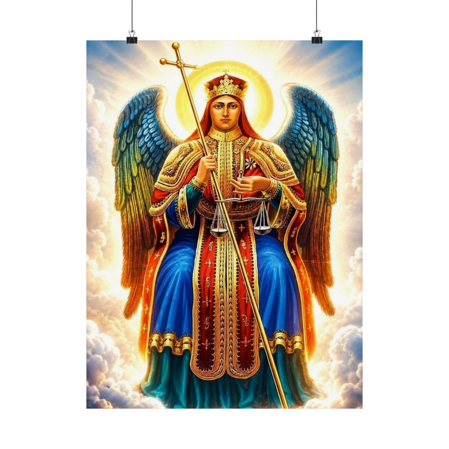 Saint Michael ቅዱስ ሚካኤል - Matte Vertical Poster