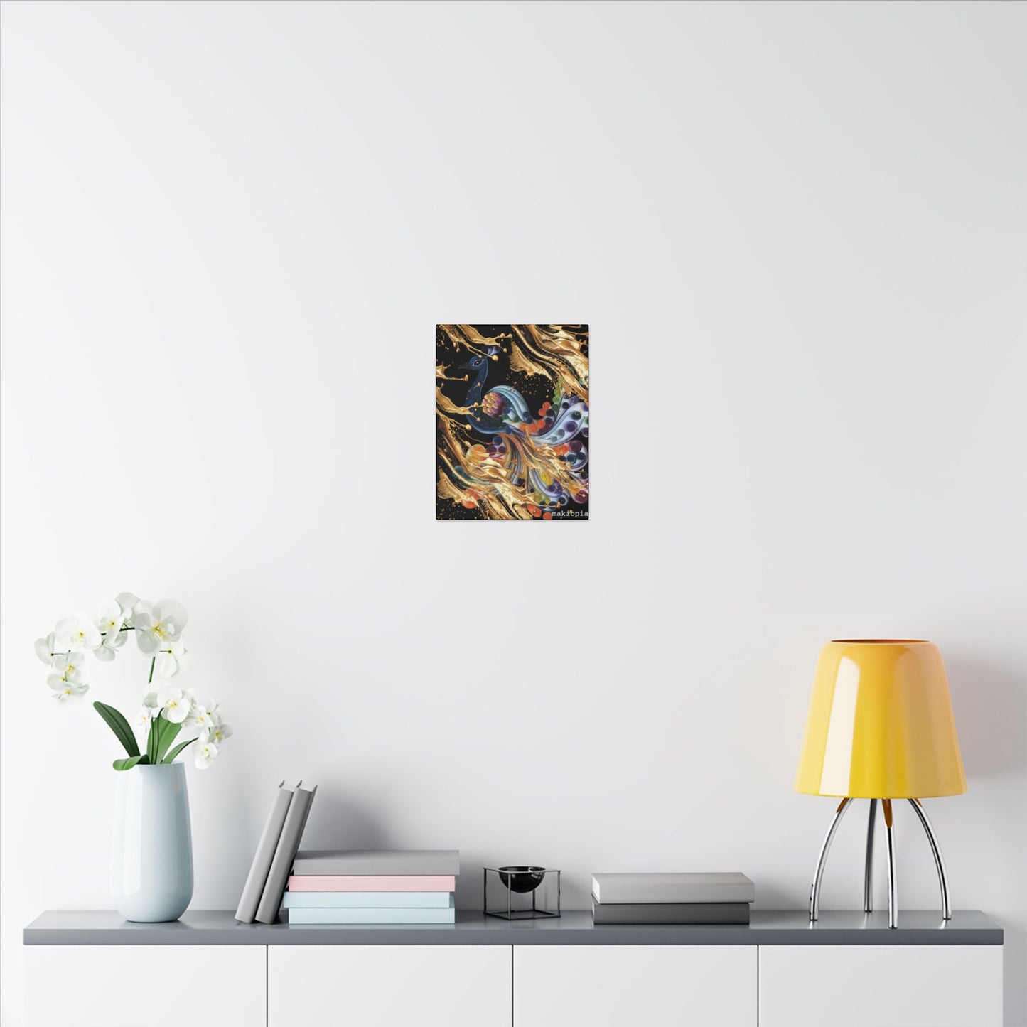 Matte Canvas, Stretched, 0.75" (Multi-Size)  Peacock