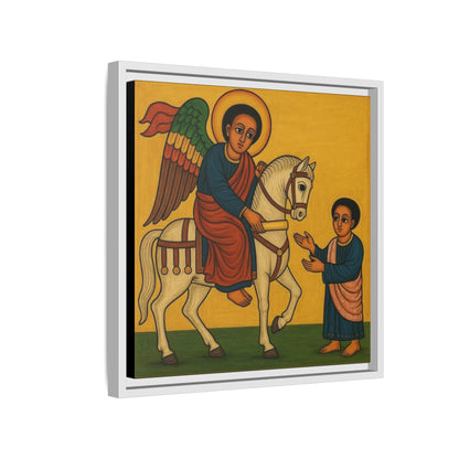 Matte Canvas, Framed (Multi-color) Saint Michael ቅዱስ ሚካኤል