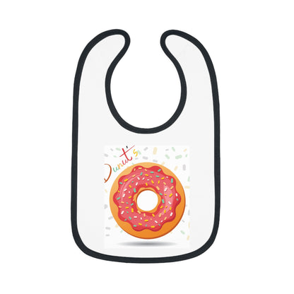 Baby Contrast Trim Jersey Bib