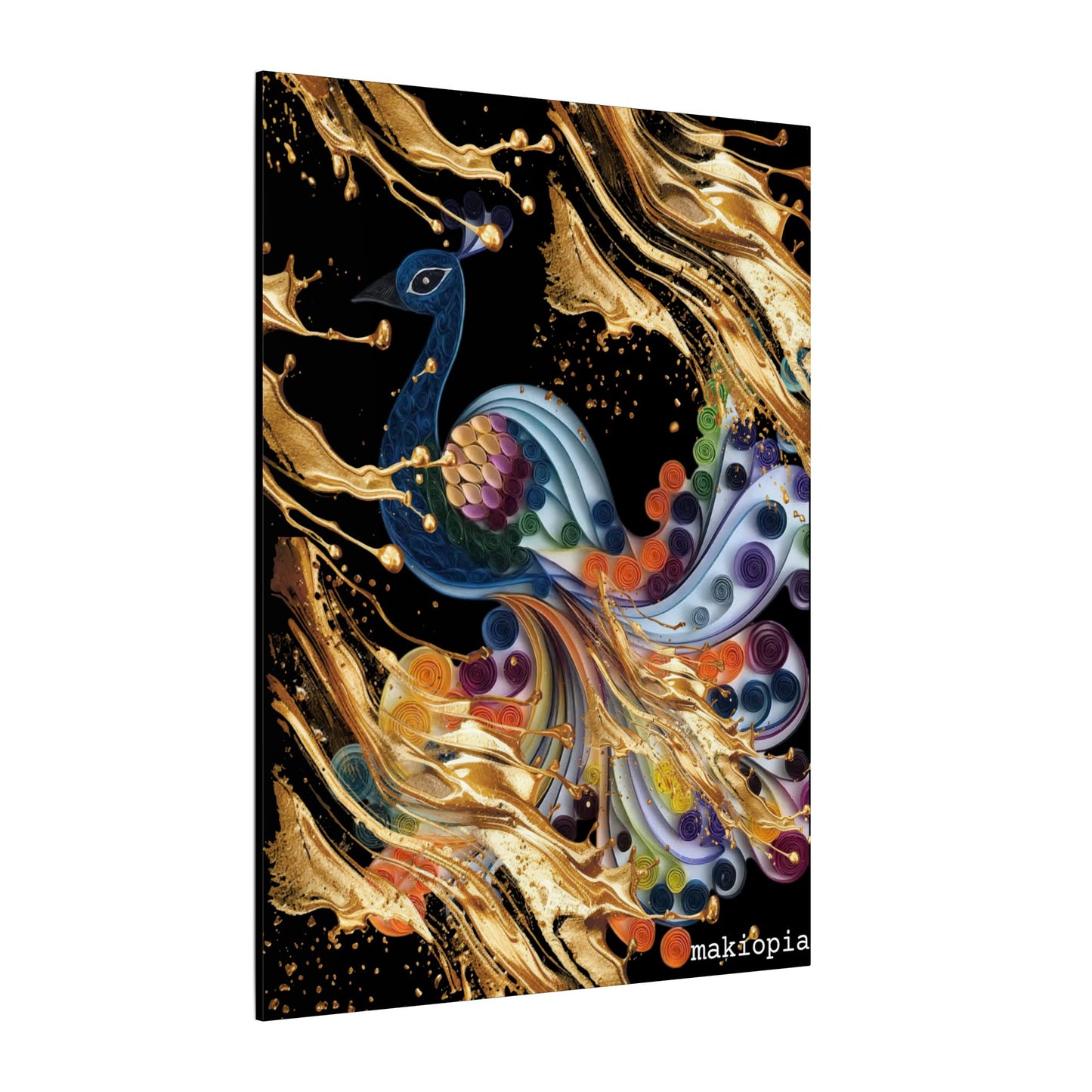 Matte Canvas, Stretched, 0.75" (Multi-Size)  Peacock