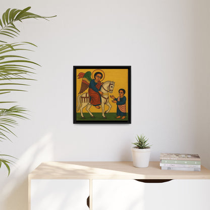 Matte Canvas, Framed (Multi-color) Saint Michael ቅዱስ ሚካኤል