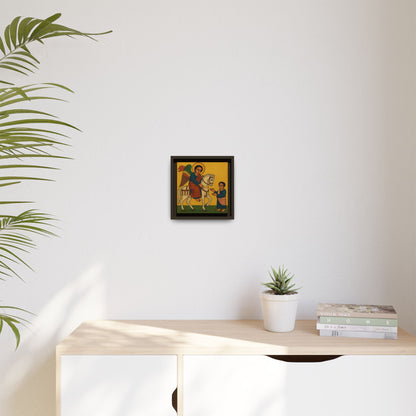Matte Canvas, Framed (Multi-color) Saint Michael ቅዱስ ሚካኤል