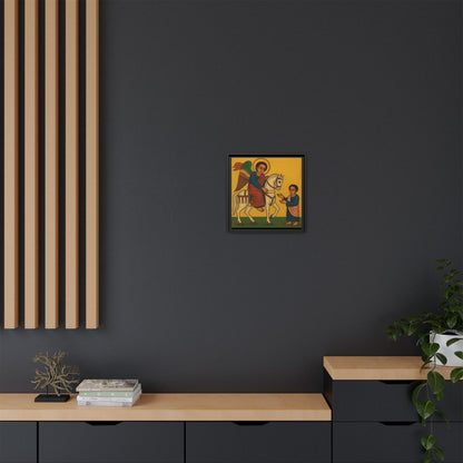 Matte Canvas, Framed (Multi-color) Saint Michael ቅዱስ ሚካኤል