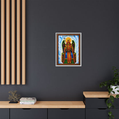 ቅዱስ ሚካኤል St. Michael - Matte Canvas, Framed (Multi-color)