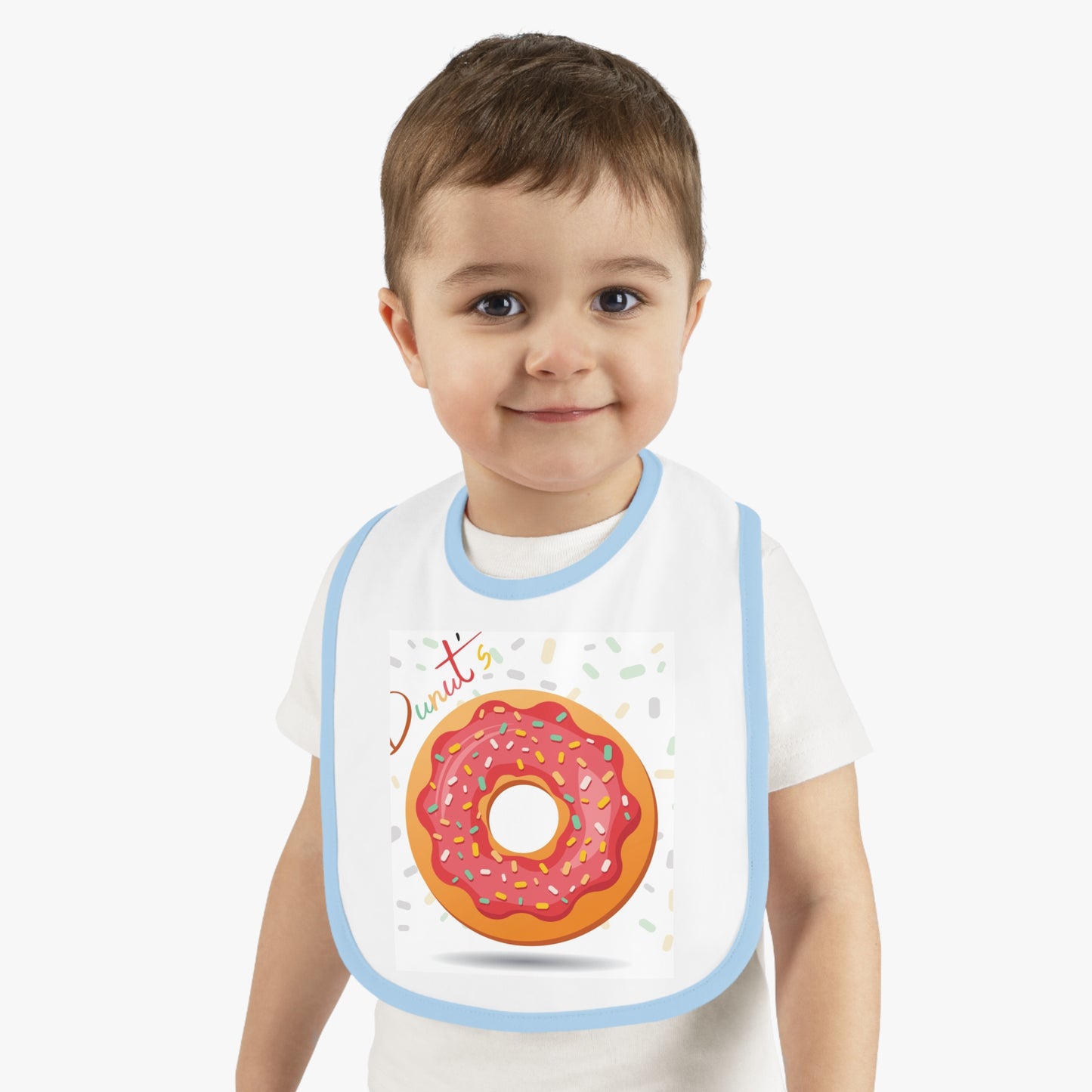 Baby Contrast Trim Jersey Bib