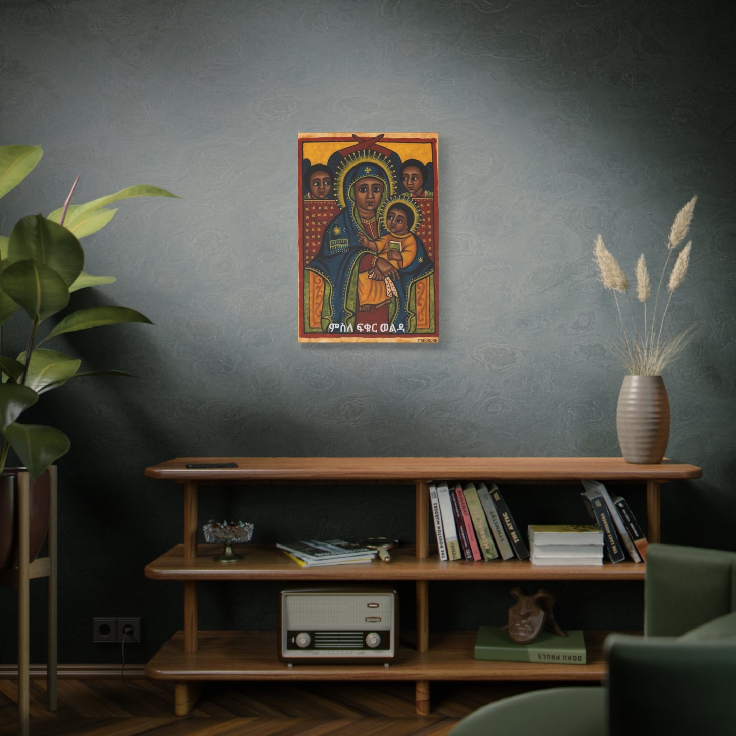 Matte Canvas, Stretched, 1.25" Saint Mary ድንግል ማርያም