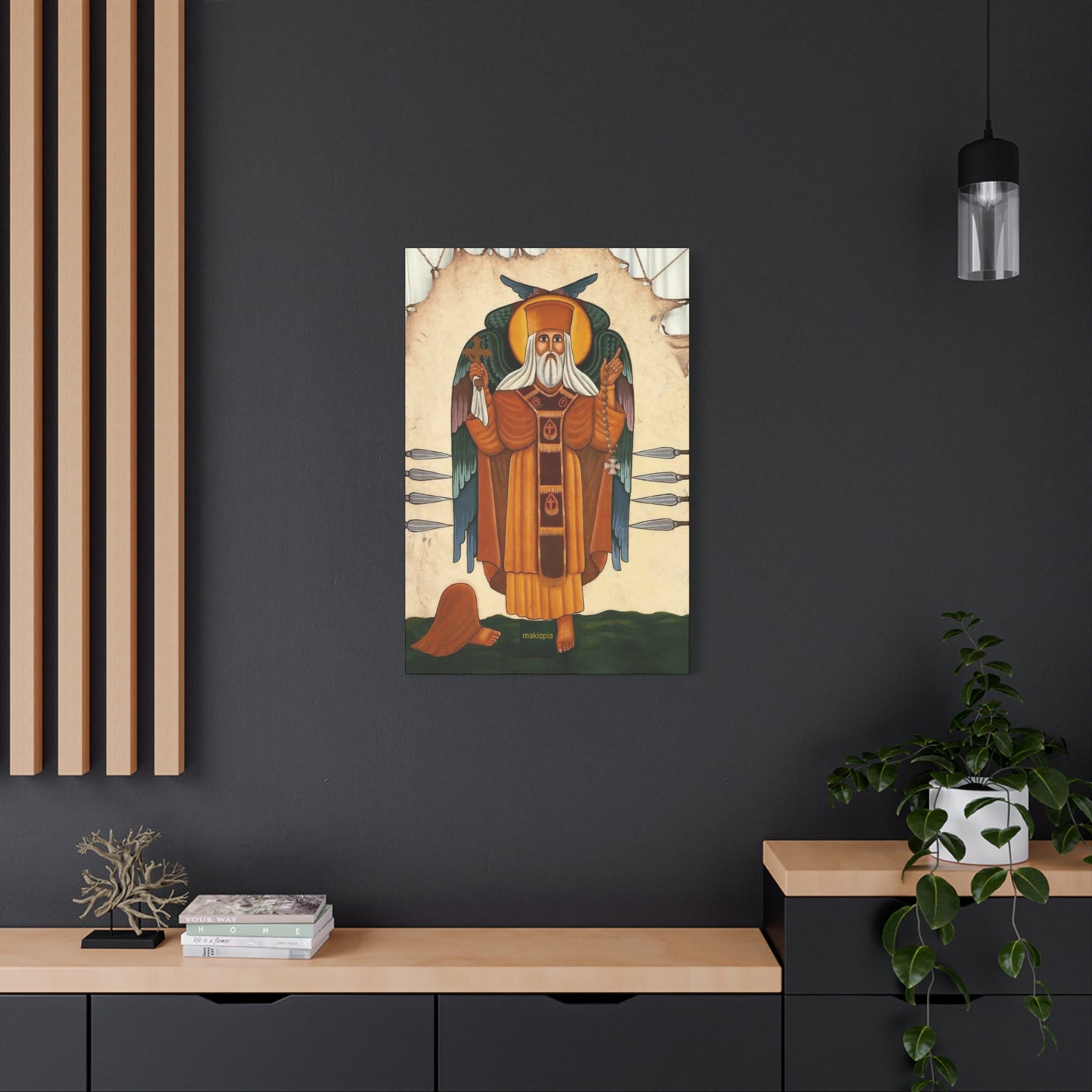Matte Canvas, Stretched, 1.25" Abune Teklehaimanot አቡነ ተክለሃይማኖት