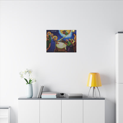 Matte Canvas, Stretched, 0.75" (Multi-Size) የጌታ ልደት Nativity
