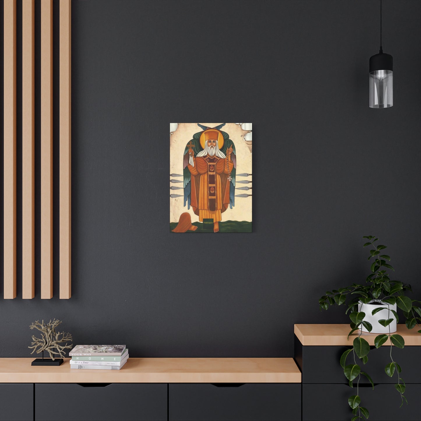 Matte Canvas, Stretched, 1.25" Abune Teklehaimanot አቡነ ተክለሃይማኖት