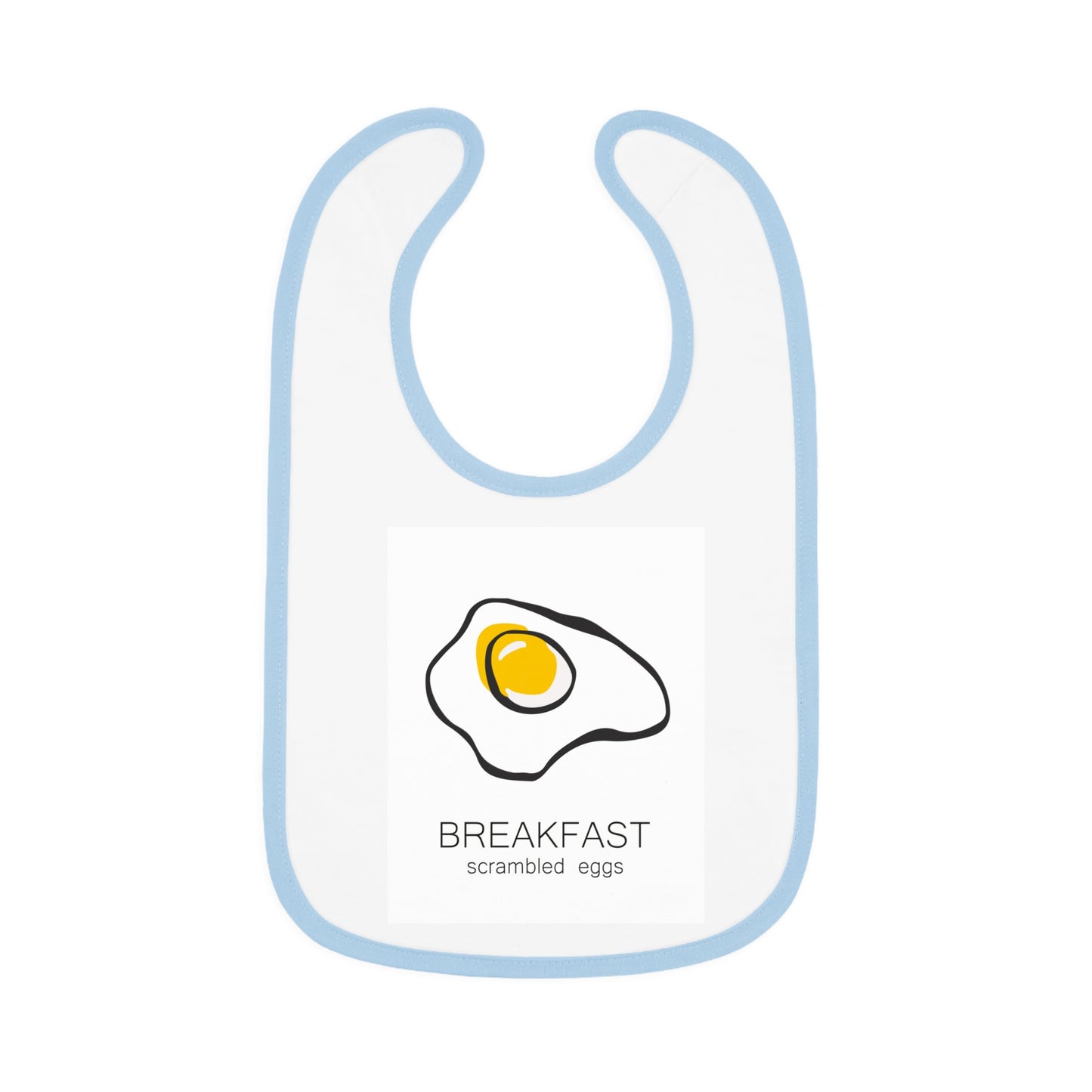 Baby Contrast Trim Jersey Bib