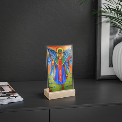 Abune Teklehaimanot with Wooden Stand