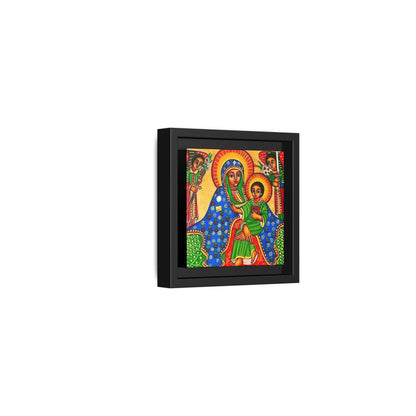 Matte Canvas, Framed (Multi-color) Saint Mary ቅድስት ማርያም